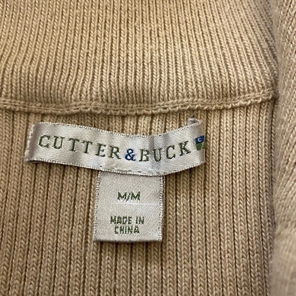 CUTTER & BUCK Chicago Blackhawks 1/4 Zip Sweater - Picture 3 of 5